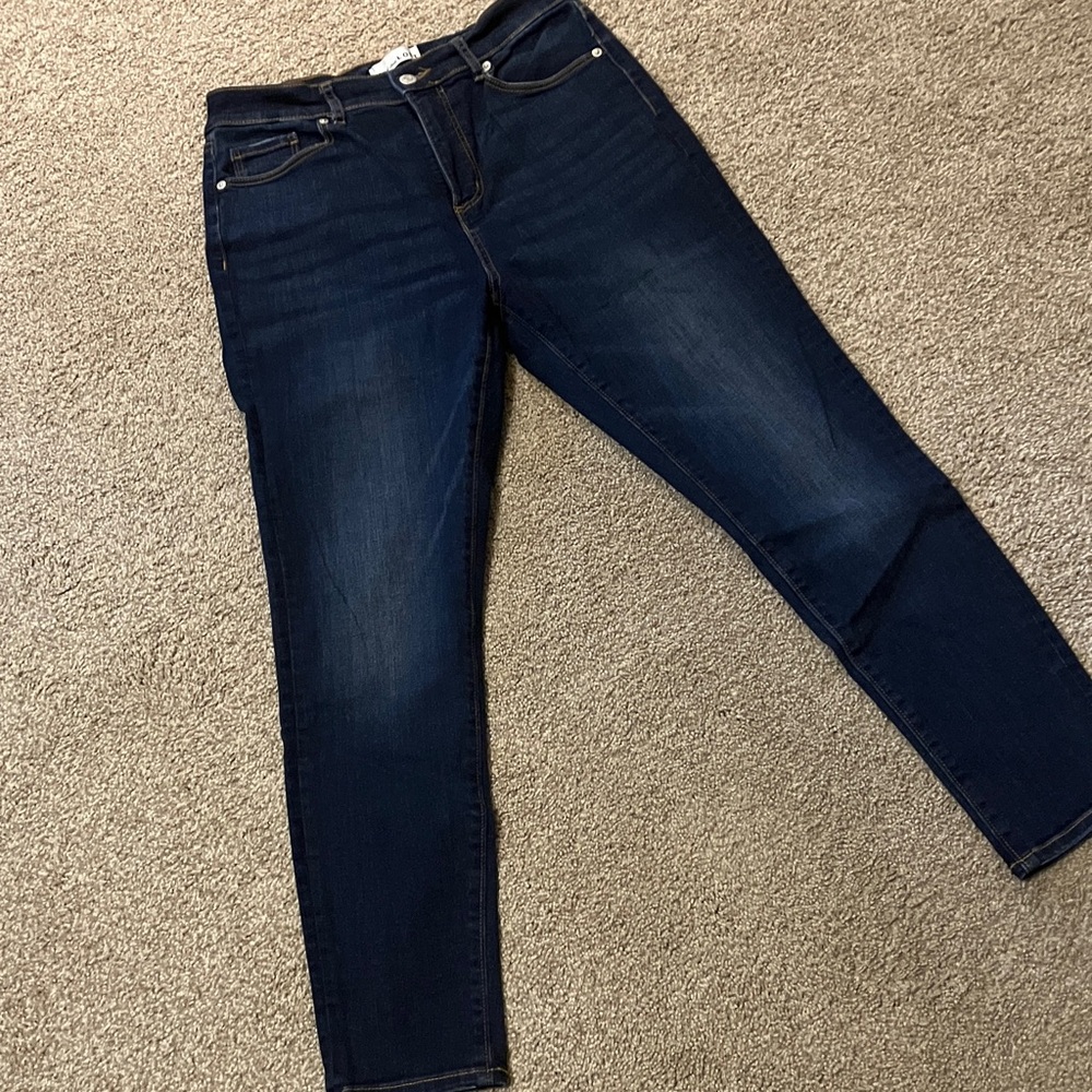 LOFT Classic Blue Denim Jeans high rise skinny